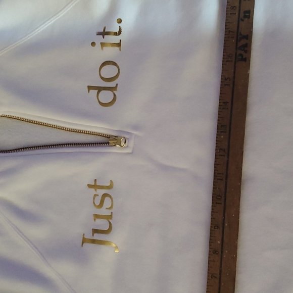 Nike white/gold 3/4 zip sweat shirt - Picture 6 of 8